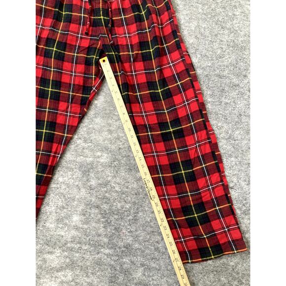 Copied - POLO RALPH LAUREN Pajamas Pants Mens Large Lounge Cotton Red Plaid - Picture 4 of 6